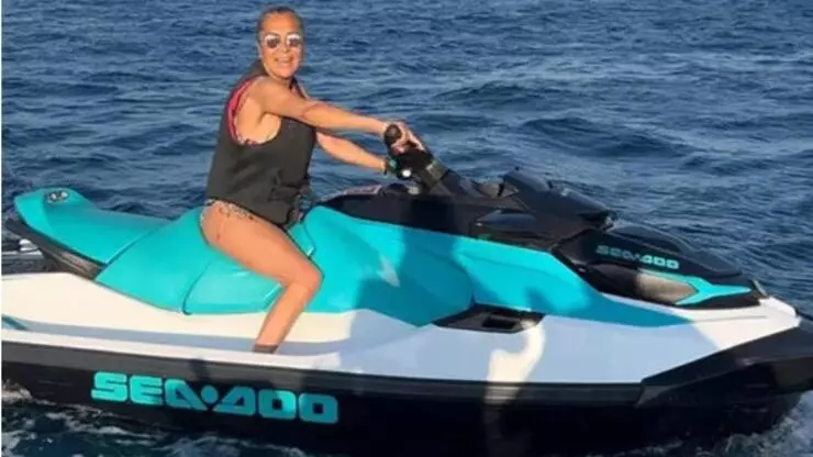 Asuman Dabak’ın jet-ski keyfi