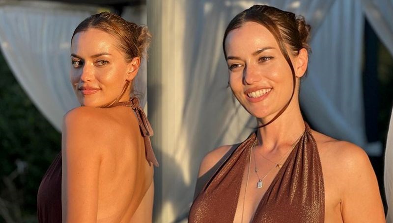 Fahriye Evcen’in tatil karelerine binlerce yağdı