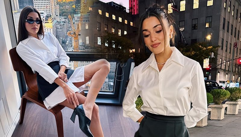 Hande Erçel’in New York stiline beğeni yağdı